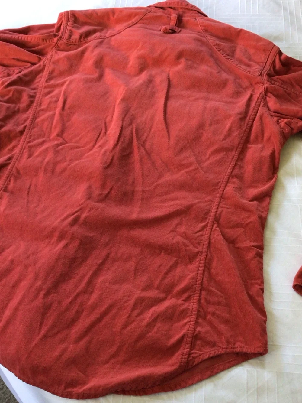 Barbour Collab with TOKITO Red Corduroy Button-Up Shirt L